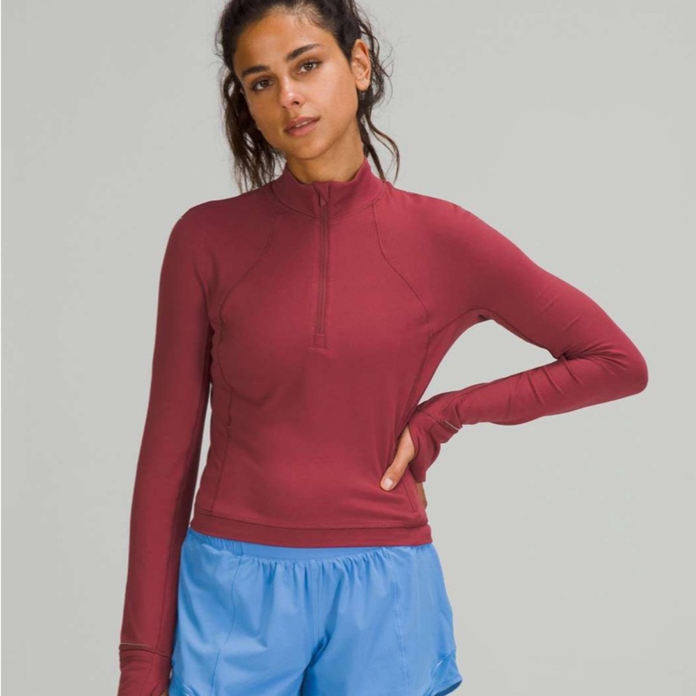 Lululemon Its Rulu Run Cropped Half-Zip size 8